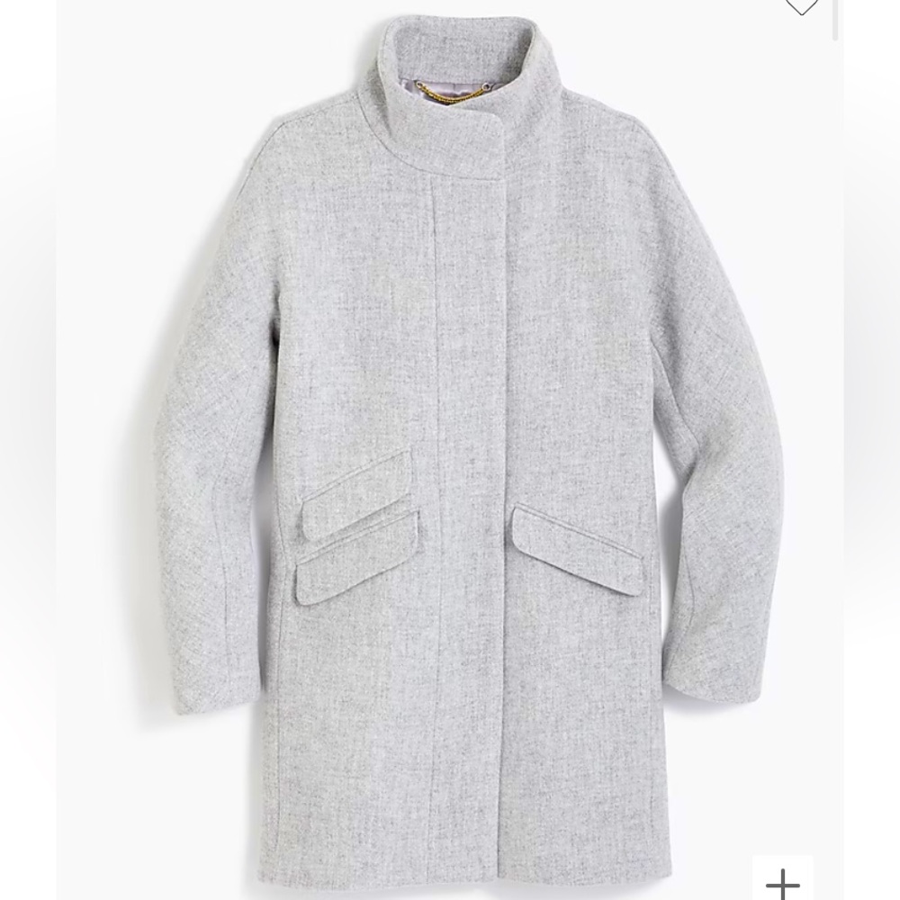 J.Crew Cocoon Coat in Italian Stadium-Cloth Wool Blend